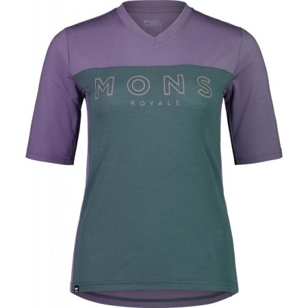 Tricouri Bike - Tricou Merino Mons Royale Outdoor MTB Thistle