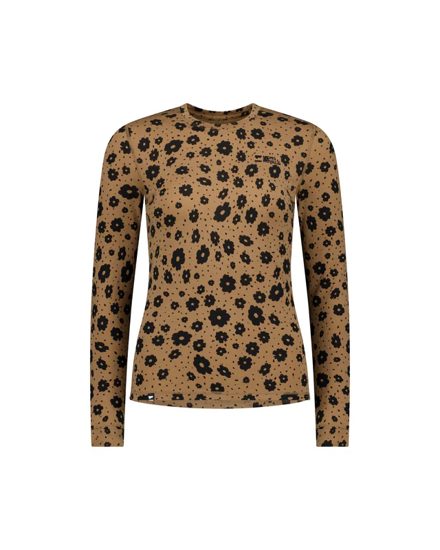 First layer - Bluza Mons Royale Femei First Layer Cascade Aoraki Lily Toffee