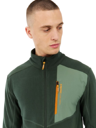 Mid layer - Bluza Polar Protest Barbati PRTPallas Kale Green