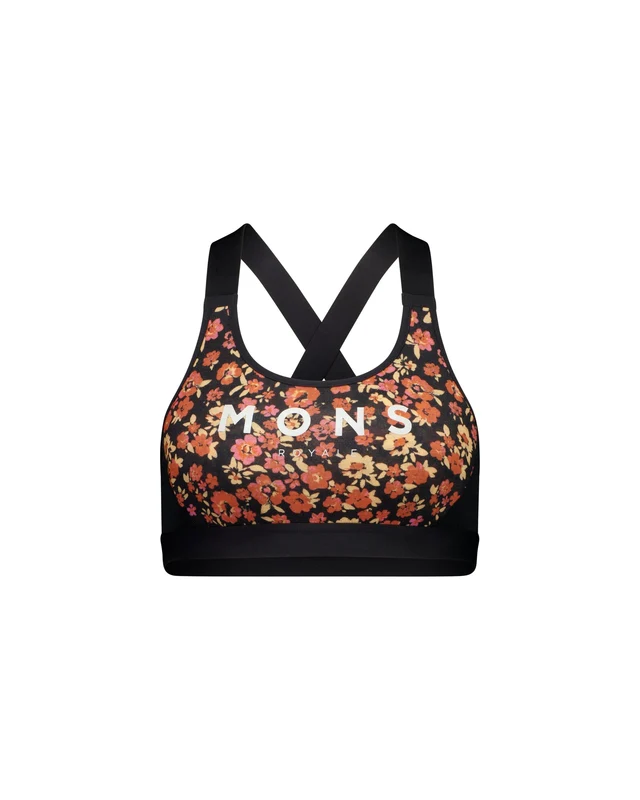 Bustiere - Bustiera Mons Royale Femei Stella Merino X-Back Ditzy Camo/Black