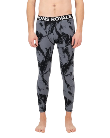 First layer - Pantaloni Mons Royale Barbati First Layer Cascade Pixel Grey