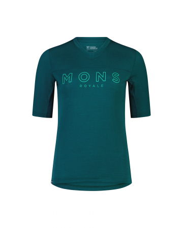 Tricouri Bike - TRICOU MERINO ENDURO MONS ROYALE REDWOOD GREEN