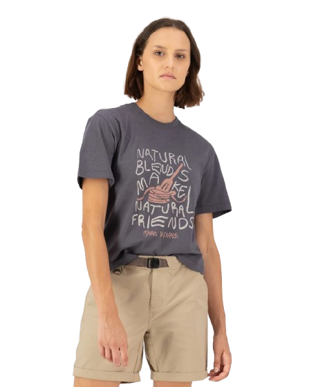 Tricou Femei Mons Royale Yonder Natural Friends Vintage Black [2]