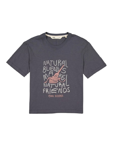 Tricou Femei Mons Royale Yonder Natural Friends Vintage Black [1]
