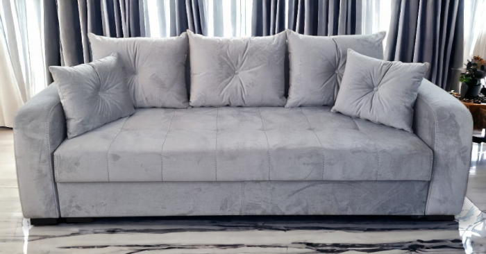 Canapea extensibila Lima, 3 locuri, Gri, 2400 x 1000 [3]