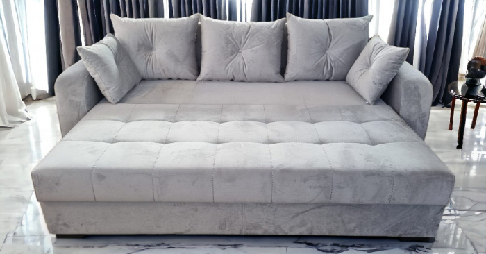 Canapea extensibila Lima, 3 locuri, Gri, 2400 x 1000 [4]