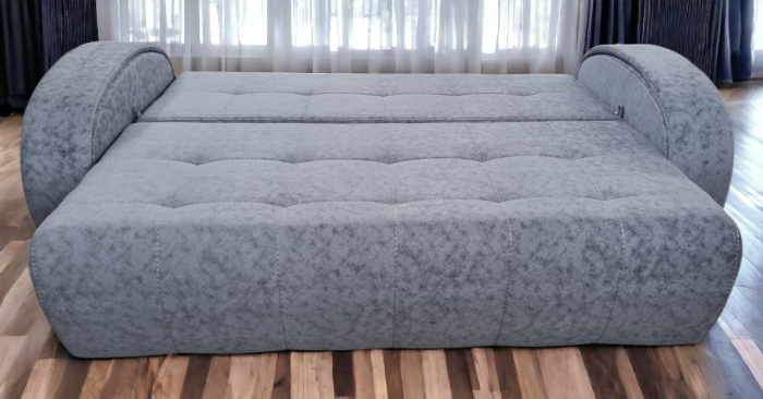 Canapea extensibila Madrid, 3 locuri, Gri, cu lada depozitare, 2350 x 1060 [3]