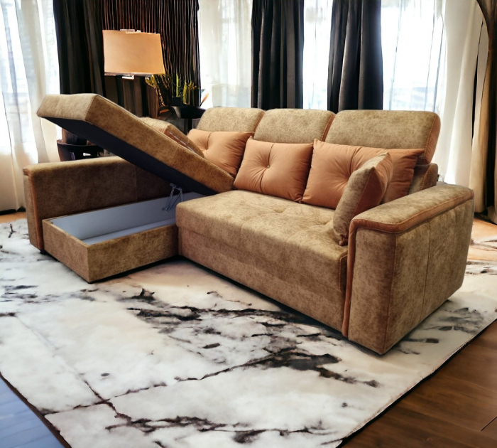 Coltar extensibil Paris Tip 1 Lux, 2 locuri, cu lada depozitare, 2480 x 1680 cu tetiera ridicata/1780 cu tetiera intinsa, de stanga [15]