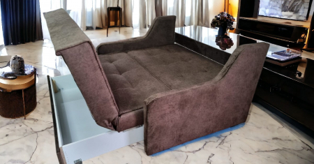 Canapea extensibila Ana, 2 locuri, Maro, cu lada depozitare, 1500 x 1100 [5]
