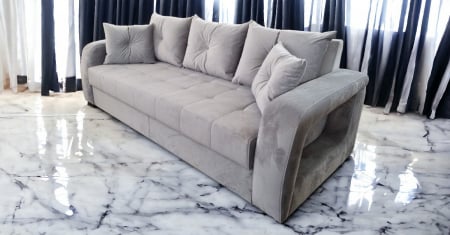 Canapea extensibila Lima, 3 locuri, Gri, 2400 x 1000 [1]