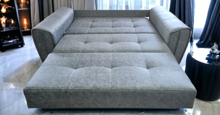 Canapea extensibila Miruna, 2 locuri, Gri, cu lada depozitare, 1800 x 1100 [4]