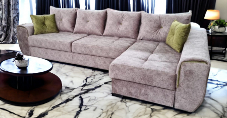 Coltar extensibil Milano Tip 2, Grej, cu lada depozitare, 3340 x 1650 [1]