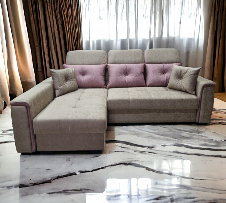 Coltar extensibil Paris Tip 1 Lux, 2 locuri, cu lada depozitare, 2480 x 1680 cu tetiera ridicata/1780 cu tetiera intinsa, de stanga [7]