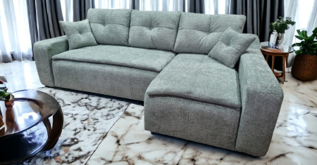 Coltar extensibil Roma Tip 1, Verde Mint, cu lada depozitare, 2570 x 1660 [1]