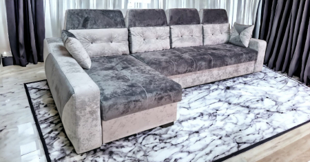 Coltar extensibil Viena Tip 2, Gri 2 nuante, cu lada depozitare, 3240 x 1680 cu tetiera ridicata/1780 cu tetiera intinsa [3]