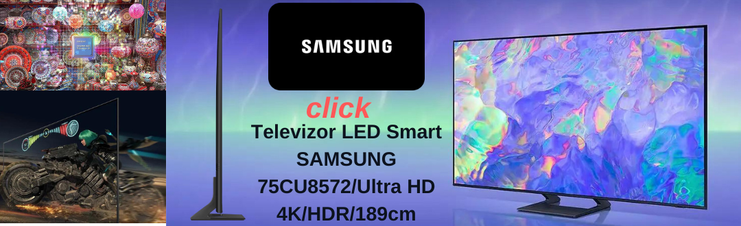 Televizor LED Smart SAMSUNG 75CU8572,Ultra HD 4K,HDR,189cm