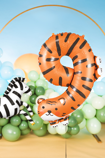 Balon din folie, PartyDeco, Tiger, Multicolor, 87 cm [3]