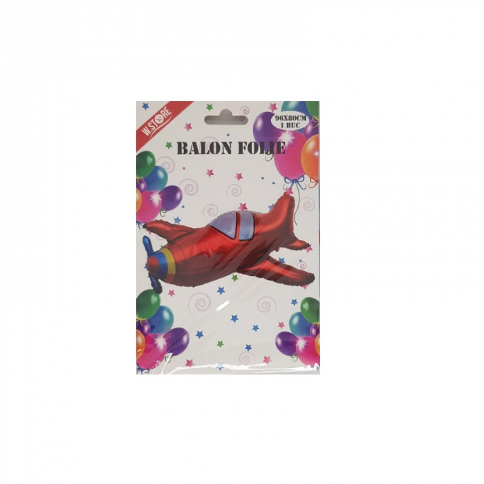 Balon folie avion rosu, 96x80 cm [2]