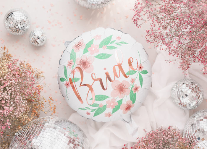 Balon folie Flower Bride, alb, 45 cm [2]