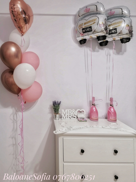 Balon folie nunta masinuta 60x63cm [2]
