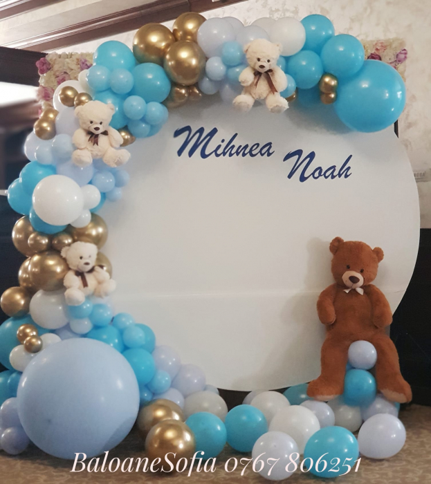 Balon latex jumbo, 90 cm, bleu [3]