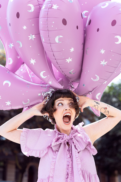 Balon, PartyDeco, 41 x 70 cm, Mov [5]