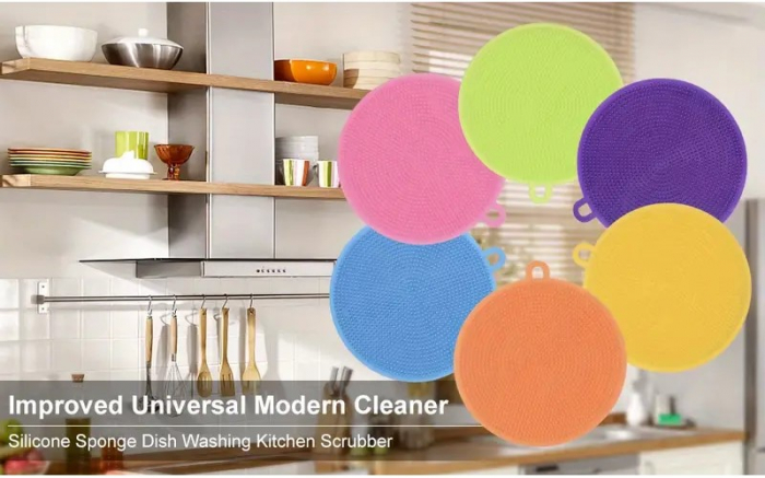 Burete de silicon, rotund, mov [4]