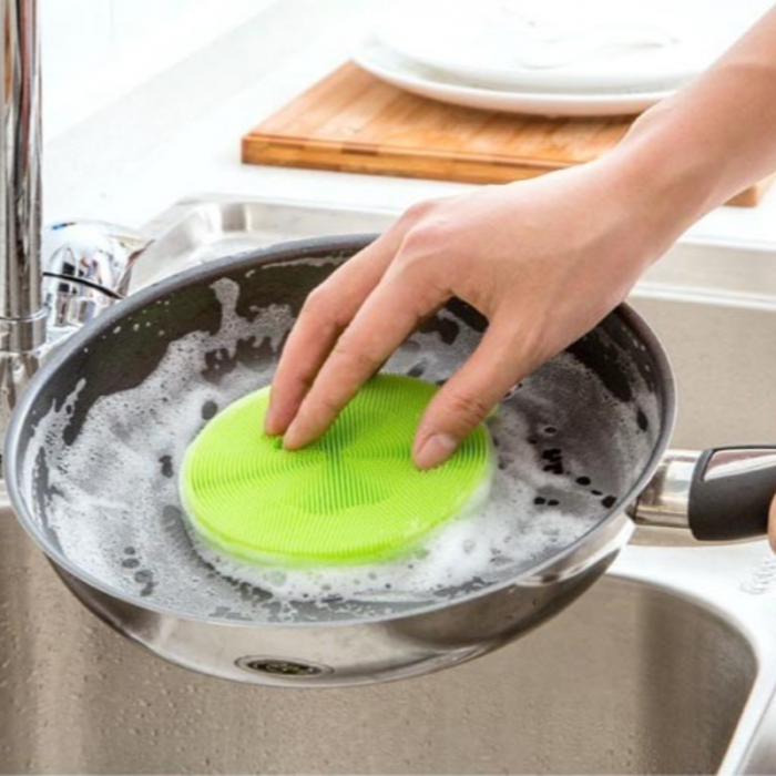 Burete de silicon, rotund, verde [2]