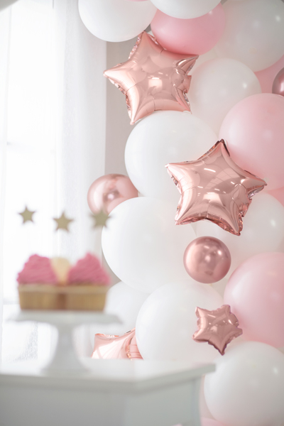 Set baloane stea, 25 buc, rose gold, 12 cm [2]