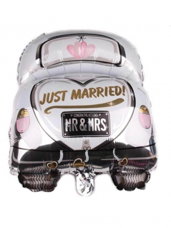 Nunta - Balon folie nunta masinuta 60x63cm