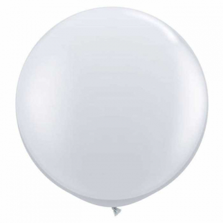 Baloane jumbo - Balon latex 16 inch alb pastel