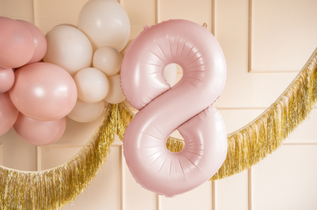 Balon din folie cifra '8', 72cm, roz deschis [1]
