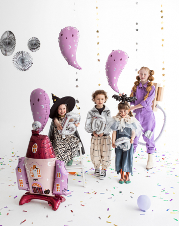 Balon din folie Haunted House, PartyDeco, Multicolor, 89.5x116.5 cm [1]