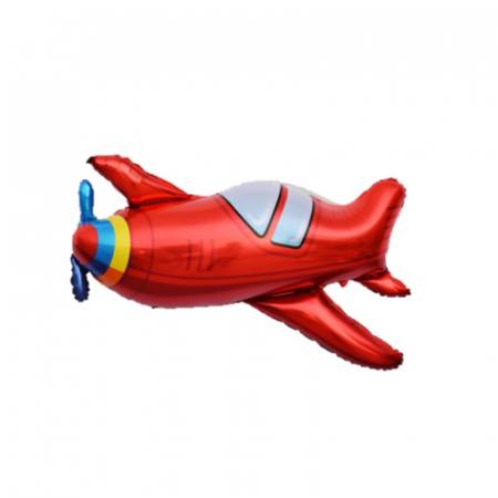 Balon folie avion rosu, 96x80 cm [0]