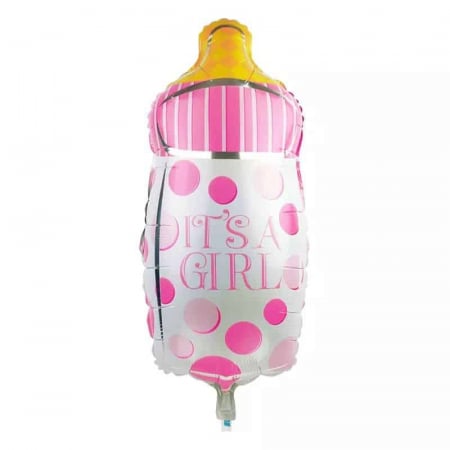 Baloane - Balon folie biberon roz 75 cm