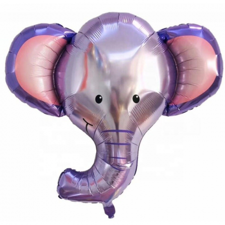 Baloane forma animale - Balon folie cap elefant 88x73 cm