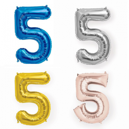 Baloane cifre - Balon folie cifra 5, 32 inch
