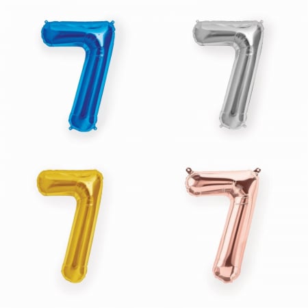 Balon folie cifra 7, 101 cm
