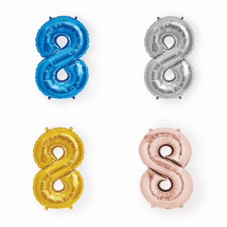 18th Birthday (Majorat) - Balon folie cifra 8, 101 cm