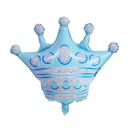 Baloane folie forme - Balon folie coroana bleu 76x72 cm