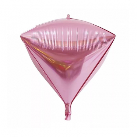 Balon folie diamant, culoare roz deschis 22 inch