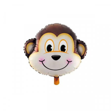 Balon folie figurina cap animal Maimuta 32 cm