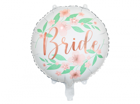 Baloane folie forme - Balon folie Flower Bride, alb, 45 cm