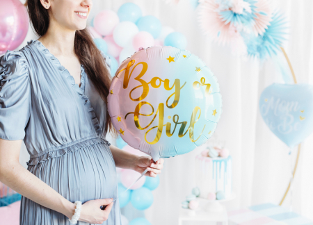Balon Folie Gender Reveal Boy or Girl, Multicolor, 35 cm [3]