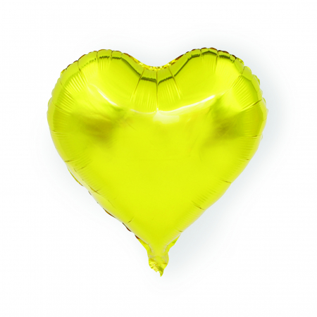 Balon folie inima, auriu, 45 cm