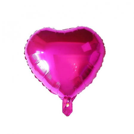 Baloane folie forme - Balon folie inima, fucsia, 45 cm