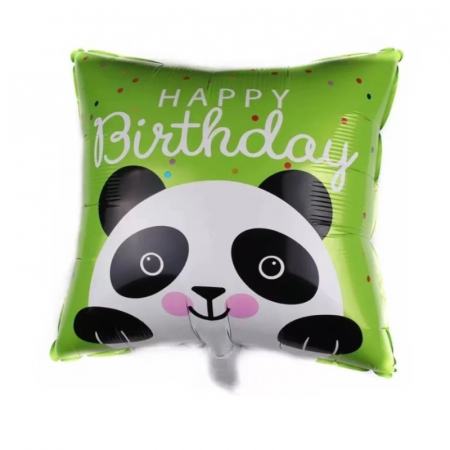 Balon folie patrat Panda 19 inch