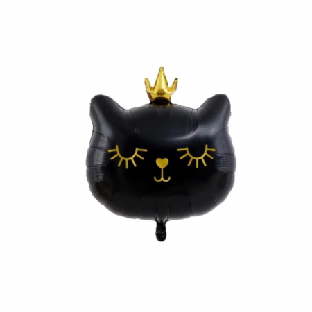 Baloane folie personaje - Balon folie Pisica neagra, 49x56 cm