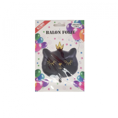 Balon folie Pisica neagra, 49x56 cm [1]