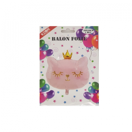 Balon folie pisicuta, roz, 49x56 cm [1]